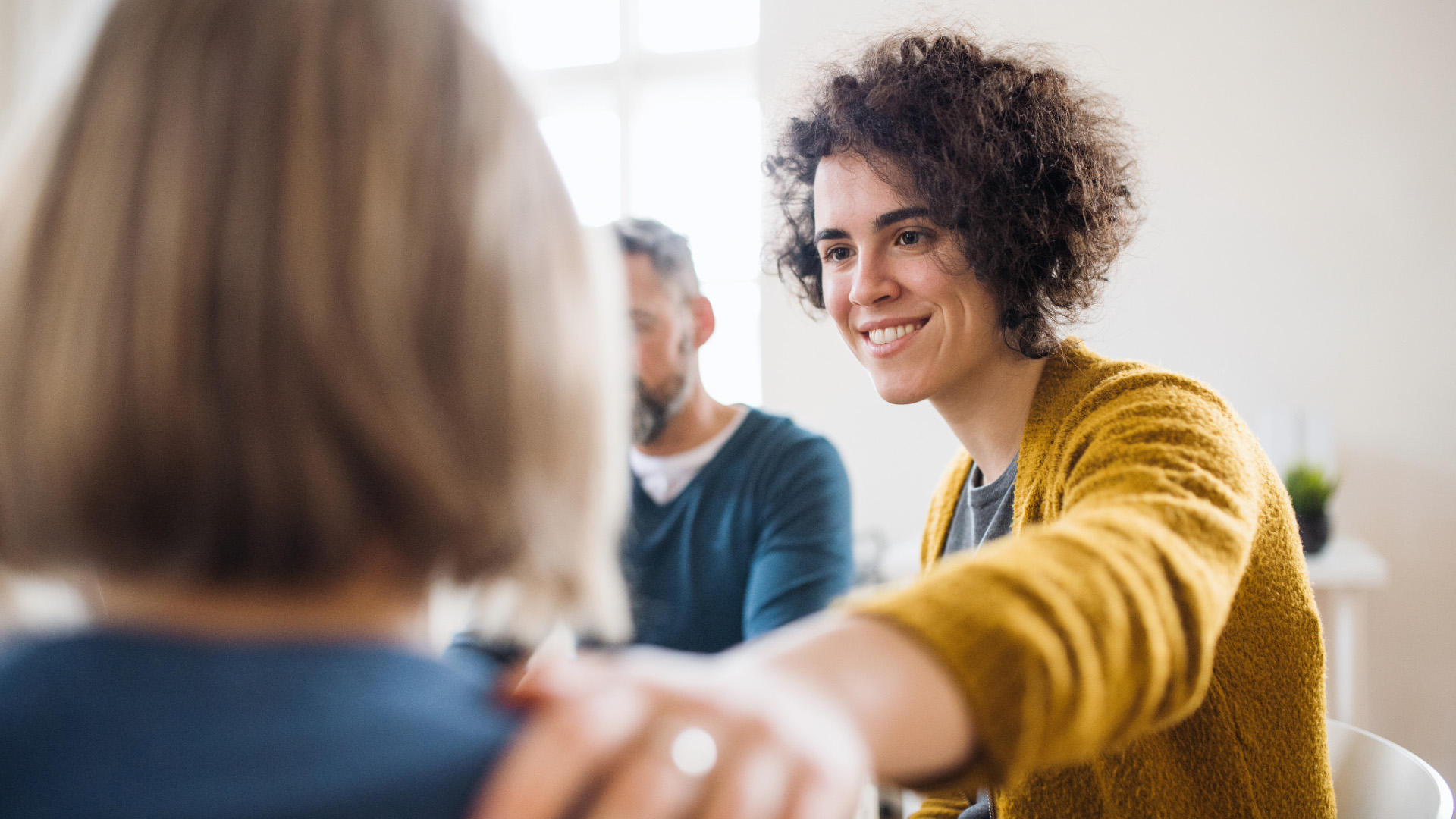 Hospitality workers being supportive of mental health challenges in the workplace.